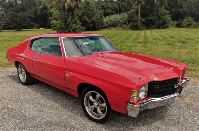 1971 Red Chevrolet Chevelle Coupe
