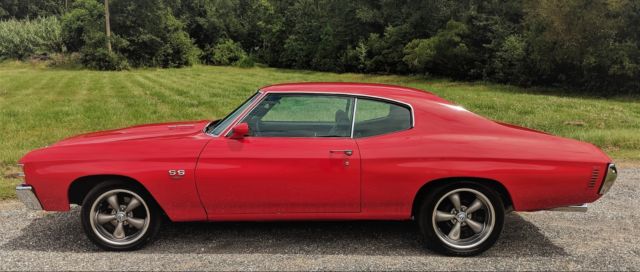 1971 Red Chevrolet Chevelle Coupe