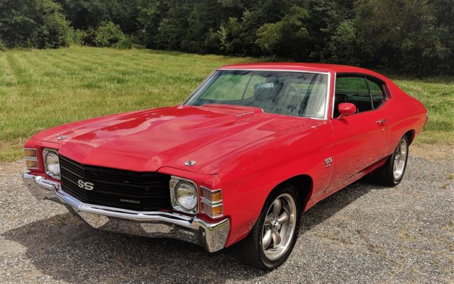 1971 Red Chevrolet Chevelle Coupe