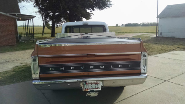 1971 Bronze Chevrolet Other Pickups 3/4 ton long box fleetside