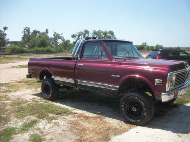 1971 Burgundy Chevrolet C/K Pickup 1500