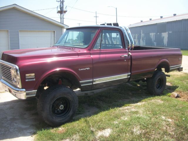 1971 Burgundy Chevrolet C/K Pickup 1500