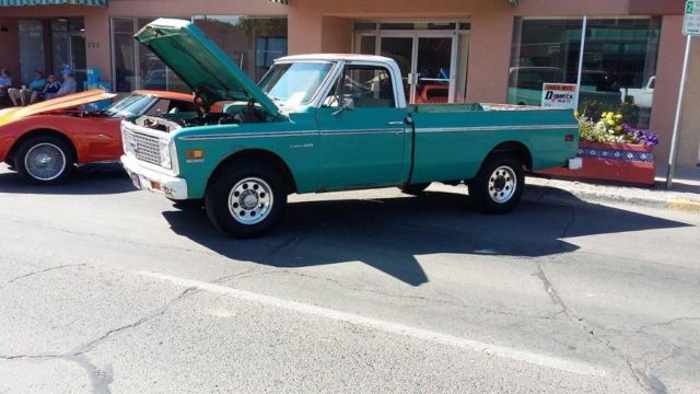 1971 Teal Chevrolet C-10 Crew Cab Pickup