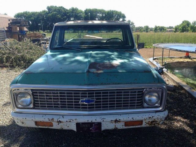 1971 Teal Chevrolet C-10 Crew Cab Pickup