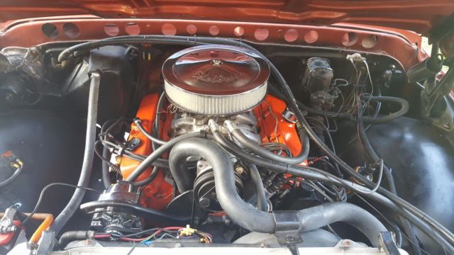 1971 Orange Chevrolet C-10 Crew Cab Pickup