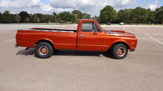1971 Orange Chevrolet C-10 Crew Cab Pickup
