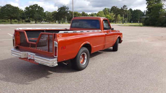 1971 Orange Chevrolet C-10 Crew Cab Pickup