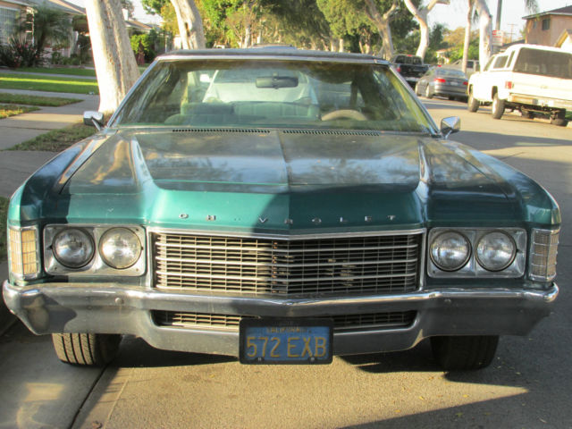 1971 Green Chevrolet Impala Sedan