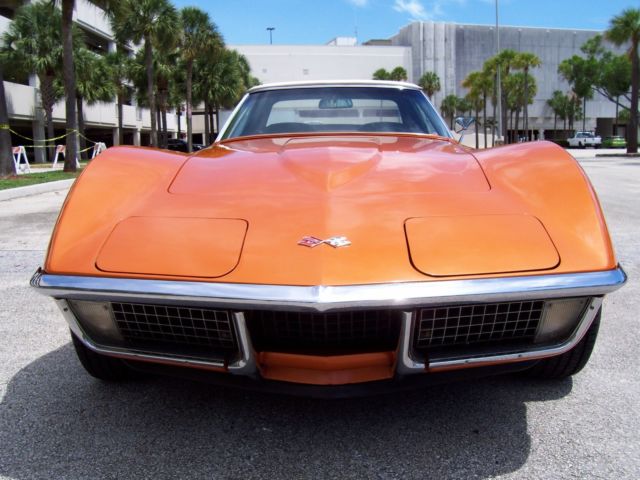 1971 Orange Chevrolet Corvette Convertible