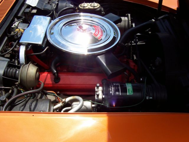 1971 Orange Chevrolet Corvette Convertible