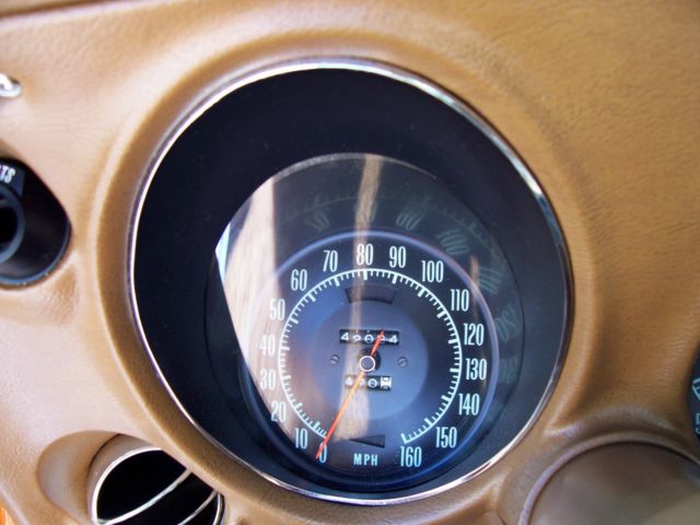1971 Orange Chevrolet Corvette Convertible