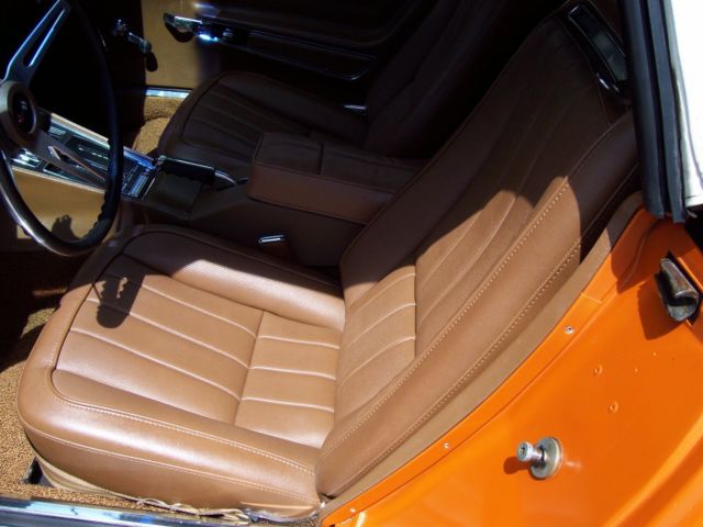 1971 Orange Chevrolet Corvette Convertible