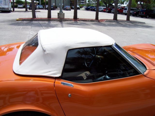 1971 Orange Chevrolet Corvette Convertible