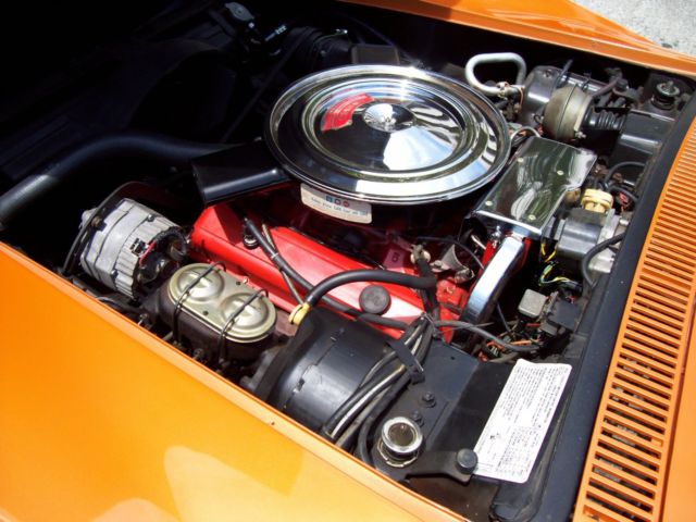 1971 Orange Chevrolet Corvette Convertible