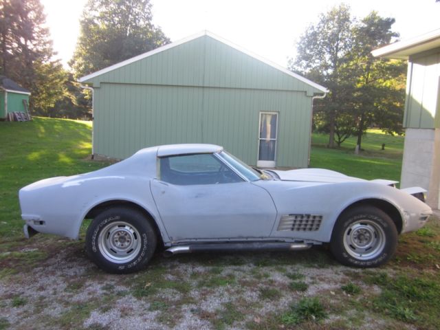1971 Blue Chevrolet Corvette