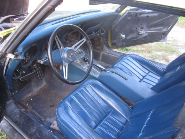1971 Blue Chevrolet Corvette