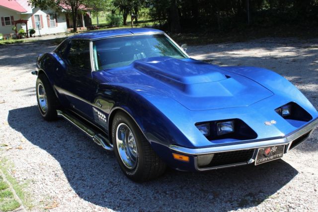 1971 Blue Chevrolet Corvette Coupe