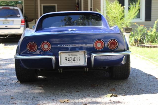 1971 Blue Chevrolet Corvette Coupe