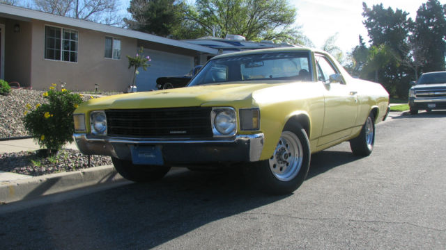 1971 yellow Chevrolet El Camino