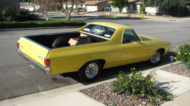 1971 yellow Chevrolet El Camino