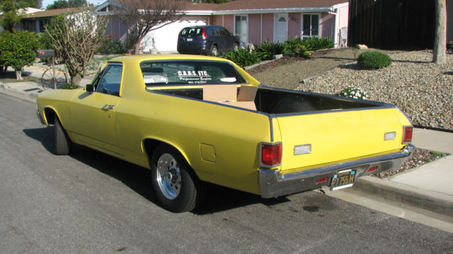 1971 yellow Chevrolet El Camino