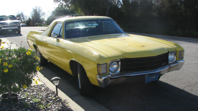 1971 yellow Chevrolet El Camino