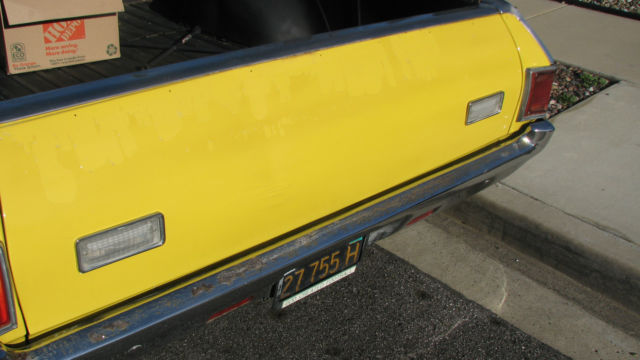 1971 yellow Chevrolet El Camino