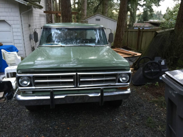 1971 Green Ford F-100 Pickup