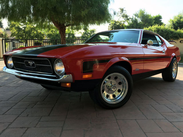 1971 Red Ford Mustang FASTBACK