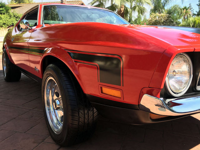 1971 Red Ford Mustang FASTBACK