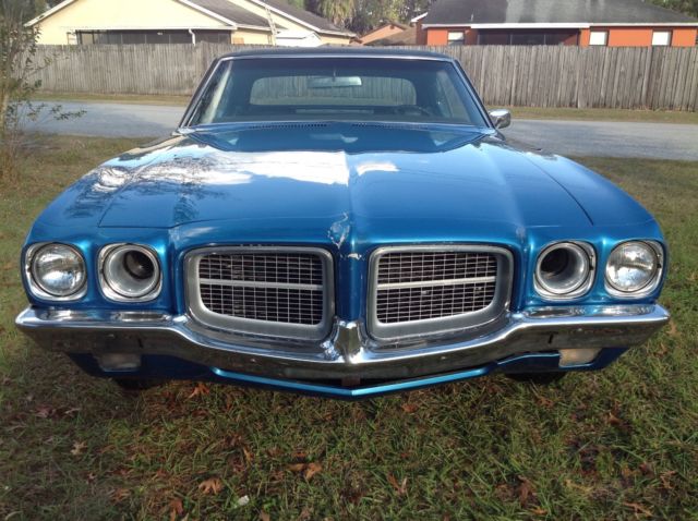 1971 Blue Pontiac Le Mans Coupe
