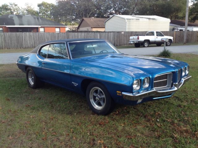 1971 Blue Pontiac Le Mans Coupe