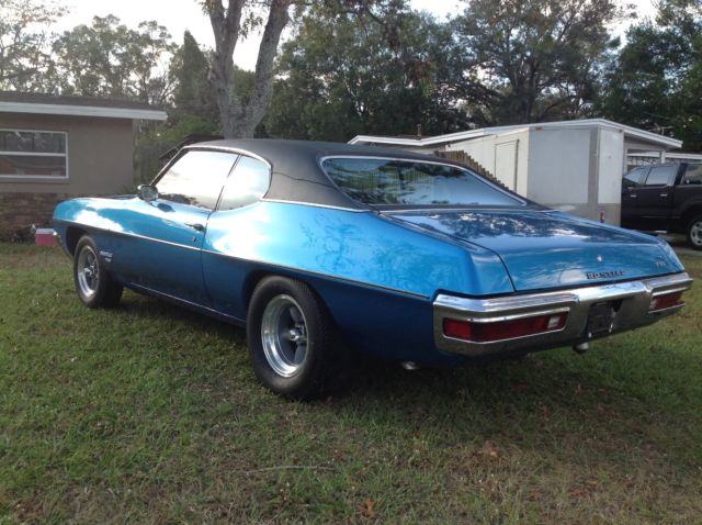 1971 Blue Pontiac Le Mans Coupe
