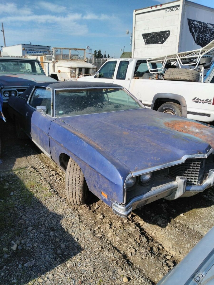 1971 Blue Ford Galaxie Coupe