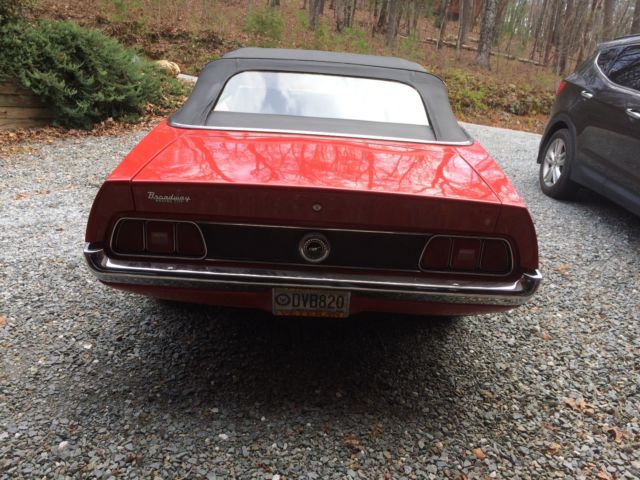 1971 Red Ford Mustang Convertible