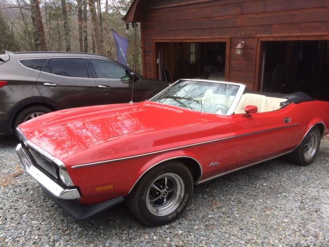 1971 Red Ford Mustang Convertible
