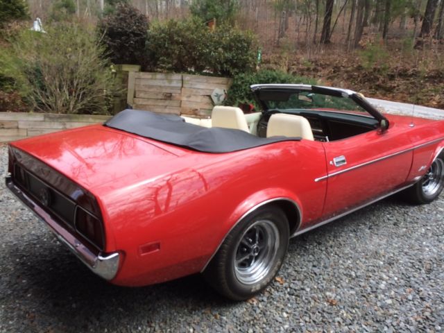 1971 Red Ford Mustang Convertible