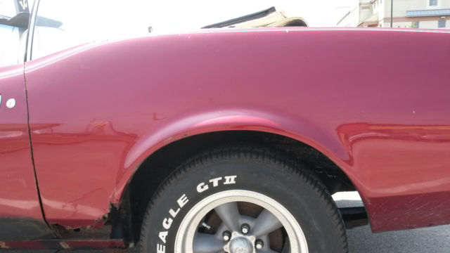 1971 Burgundy Ford Mustang Convertible