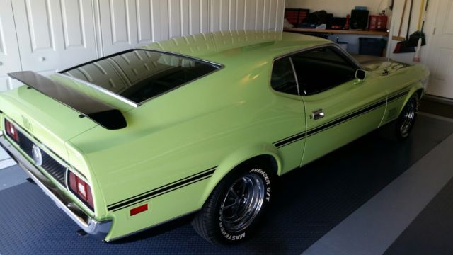 1971 Green Ford Mustang Fastback
