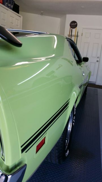 1971 Green Ford Mustang Fastback