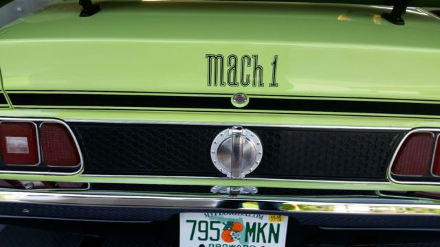 1971 Green Ford Mustang Fastback