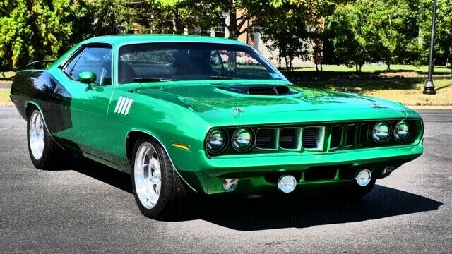 1971 B2 Blue Plymouth Barracuda Coupe
