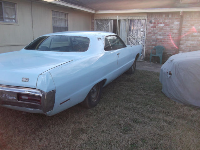 1971 Blue Plymouth Fury Coupe