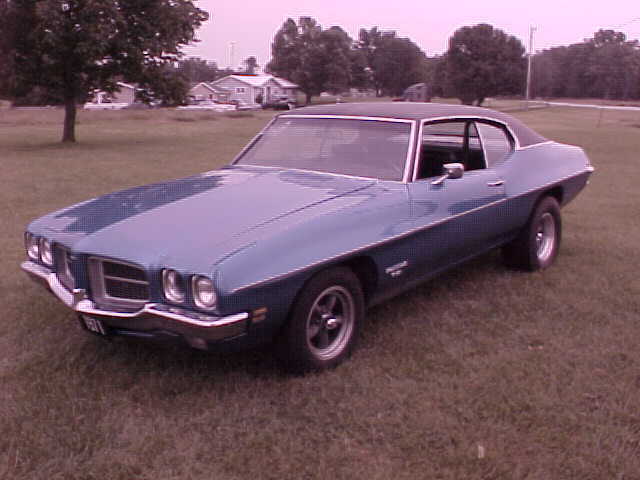 1971 Blue Pontiac Le Mans Coupe