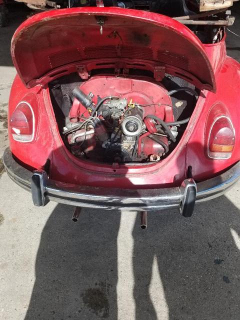 1971 Red Volkswagen Beetle - Classic Convertible