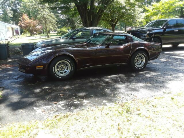 1980 Claret Chevrolet Corvette Coupe