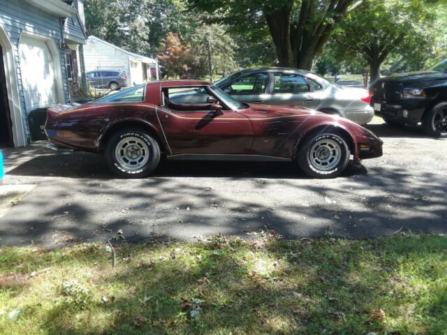 1980 Claret Chevrolet Corvette Coupe