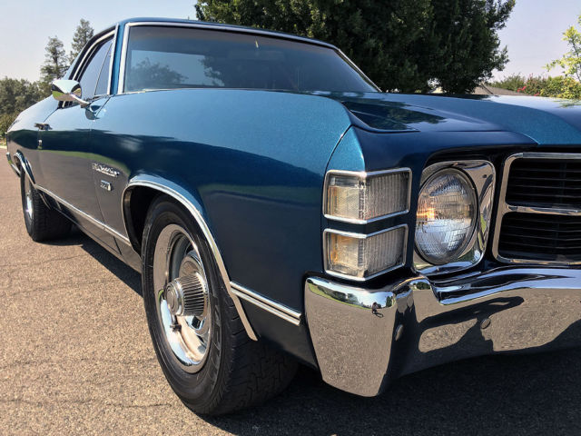 1971 Blue Chevrolet El Camino el camino