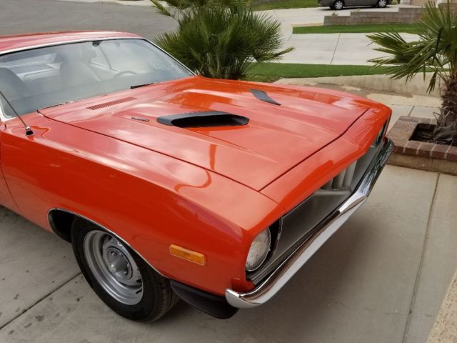1972 Red Plymouth Barracuda Coupe