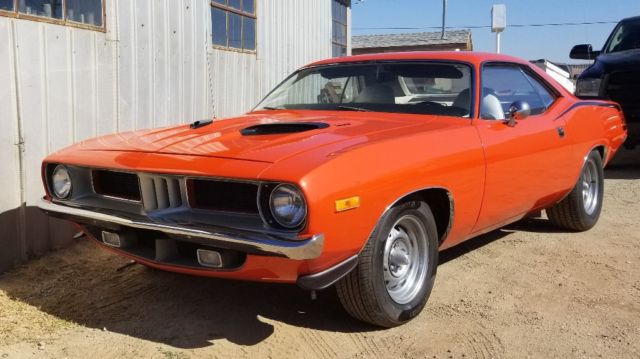 1972 Red Plymouth Barracuda Coupe